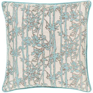 Gray and discount aqua throw pillows